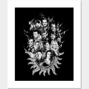 Supernatural Sketch - White Posters and Art